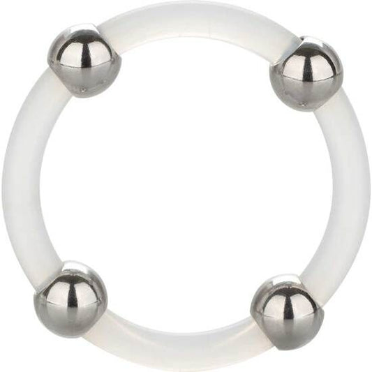 CALEXOTICS - BAGUE EN SILICONE AVEC BILLES EN ACIER L