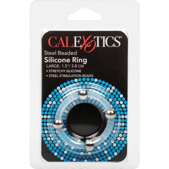 CALEXOTICS - BAGUE EN SILICONE AVEC BILLES EN ACIER L