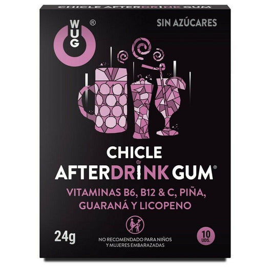 WUG GUM - APRÈS BOISSON HANGOVER 10 UNITÉS