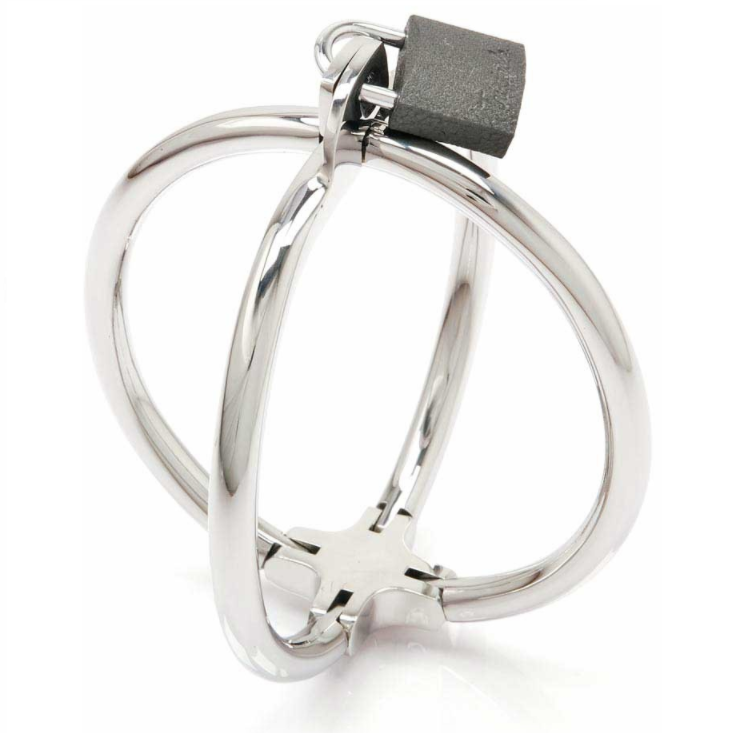 MÉTAL DUR - CLIP À MAIN CRISS CROSS EN ACIER INOXYDABLE