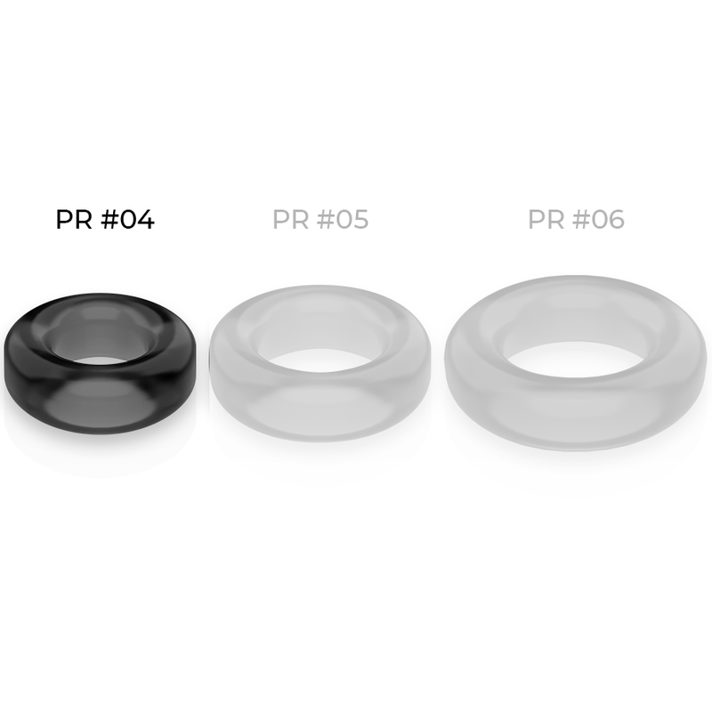 POWERING - ANNEAU PÉNIS SUPER FLEXIBLE ET RÉSISTANT 3,8 CM PR04 NOIR