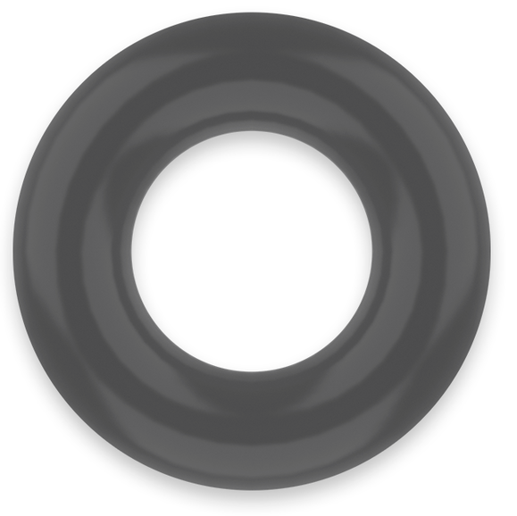POWERING - ANNEAU PÉNIS SUPER FLEXIBLE ET RÉSISTANT 3,8 CM PR04 NOIR