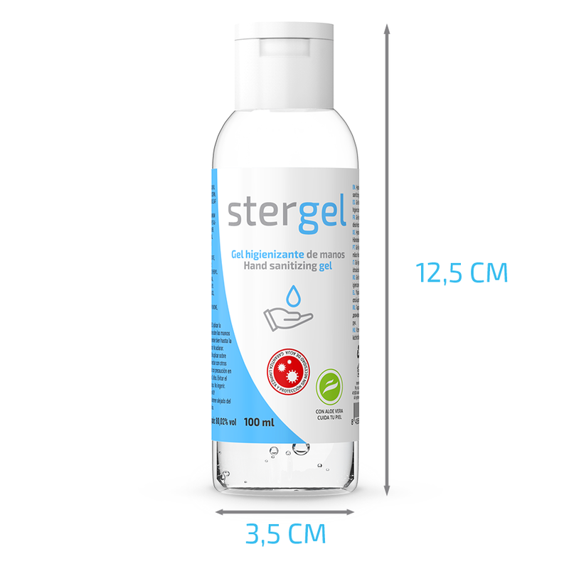 STERGEL - GEL HYDROALCOOLIQUE POUR LES MAINS ALOE VERA 100ML