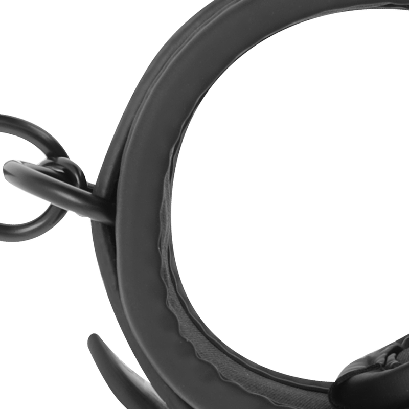 FETISH SOUMISSIVE - ENSEMBLE DE MENOTTES POUR MAINS ET CHEVILLES AVEC DOUBLURE EN NOPRÈNE