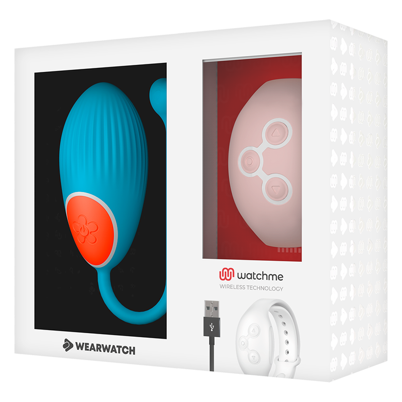 WEARWATCH - WATCHME TECHNOLOGIE TÉLÉCOMMANDE OEUF BLEU / ROSE