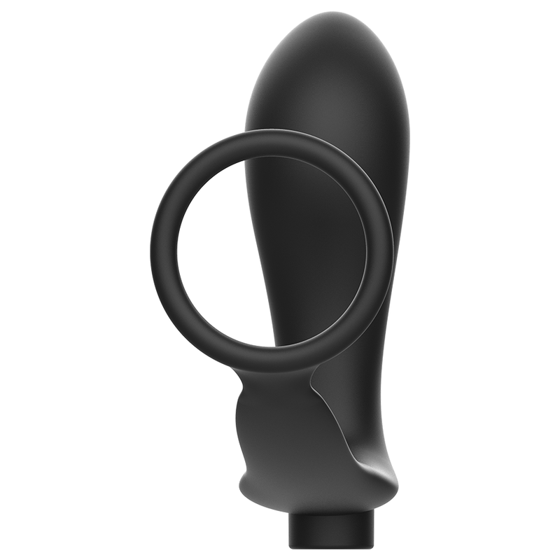 ADDICTED TOYS - ANNEAU PÉNIS AVEC TÉLÉCOMMANDE PLUG ANAL RECHARGEABLE NOIR