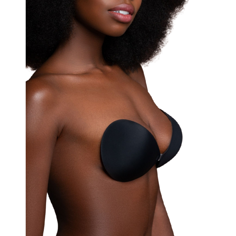 BYE-BRA - SOUTIEN-GORGE INVISIBLE NOIR COUPE A