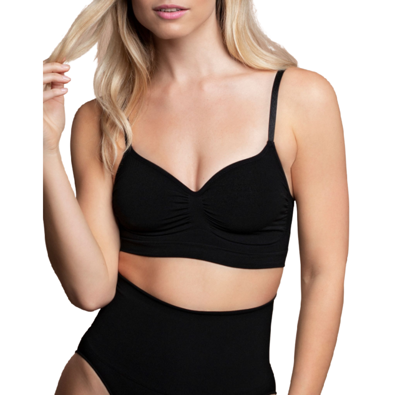 BYE-BRA - SOUTIEN-GORGE SANS COUTURES CONTRÔLE MOYEN NOIR MESURE S