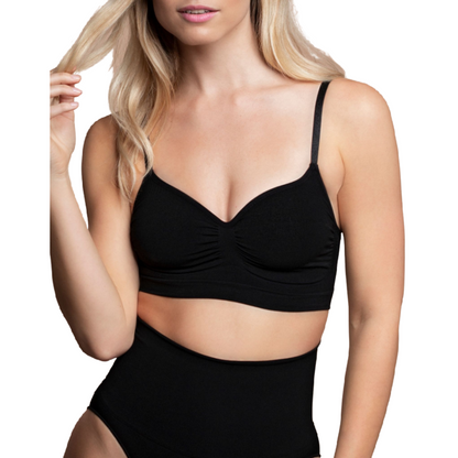 BYE-BRA - SOUTIEN-GORGE SANS COUTURES CONTRÔLE MOYEN NOIR MESURE S