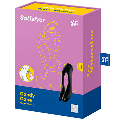 SATISFYER - VIBRATEUR À DOIGTS CANDY CANE ORANGE