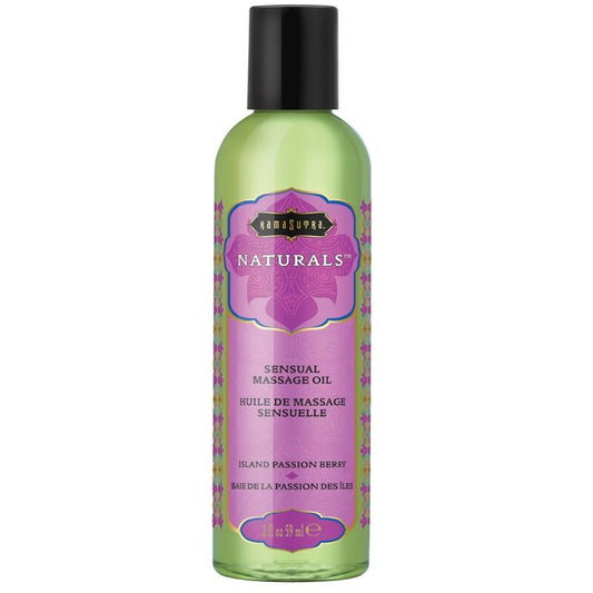 KAMASUTRA - HUILE DE MASSAGE NATURELLE BAIE DE LA PASSION DES ÎLES 59 ML