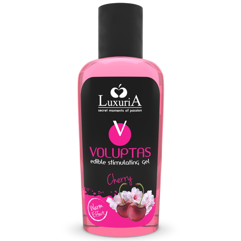 INTIMATELINE LUXURIA - VOLUPTAS GEL DE MASSAGE ALIMENTAIRE À EFFET CHAUFFANT - CERISE 100 ML