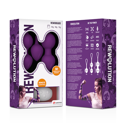 REWOLUTION - TÉLÉCOMMANDE À BALLES VIBRATOIRES REWOBEADS AVEC TECHNOLOGIE WATCHME