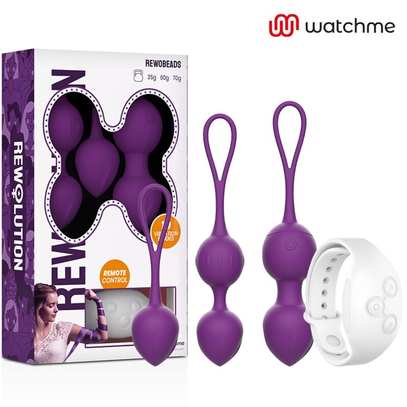 REWOLUTION - TÉLÉCOMMANDE À BALLES VIBRATOIRES REWOBEADS AVEC TECHNOLOGIE WATCHME