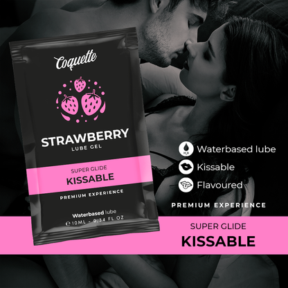 COQUETTE CHIC DESIRE - LUBRIFICANTE KISSABLE A BASE ACQUA DI FRAGOLA POCKET 10 ML