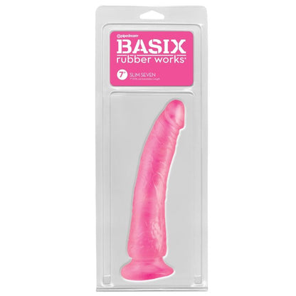 BASIX - JELLY PENIS SLIM 19 CM ROSE