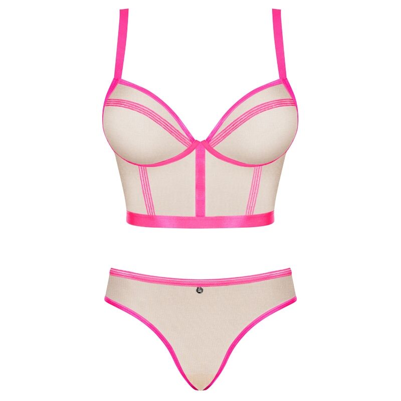 OBSESSIVE - SET DUE PEZZI NUDELIA ROSA S/M