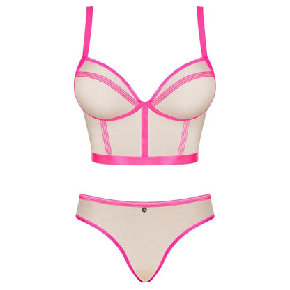 OBSESSIVE - SET DUE PEZZI NUDELIA ROSA S/M