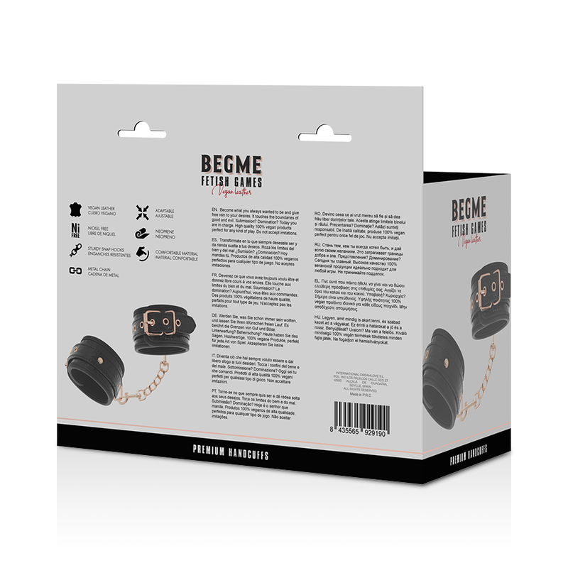 BEGME - MENOTTES PREMIUM ÉDITION NOIRE