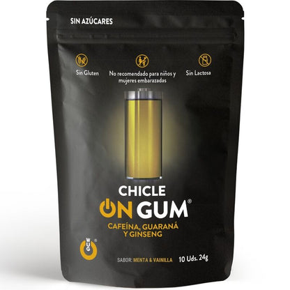 WUG GUM - SUR CAFÉINE, GINSENG ET GOMME GUARANA 10 UNITÉS