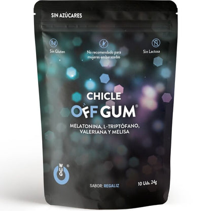 WUG GUM - OFF VALÉRIANE, TRYPTOPHANE, MÉLISE ET MÉLATONINE 10 UNITÉS