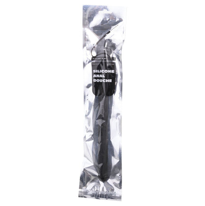 ALL BLACK - DOUCHE ANAL RÉTRACTABLE EN SILICONE 27 CM
