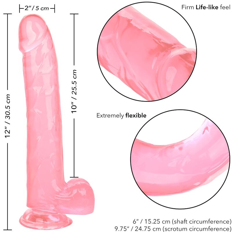 CALEXOTICS - GODE QUEEN TAILLE ROSE 25,5 CM