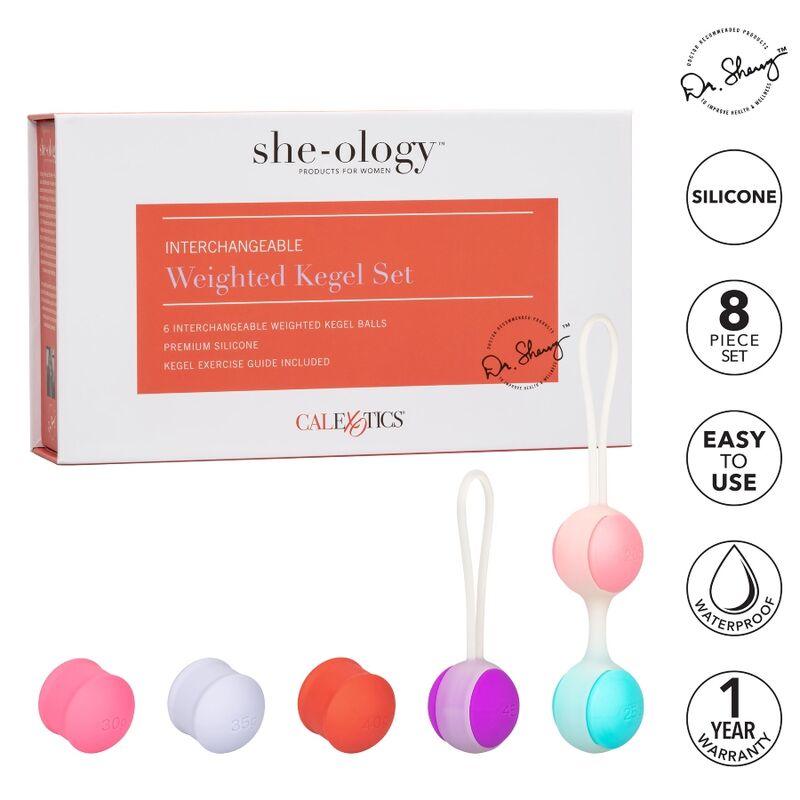 CALEXOTICS - ENSEMBLE DE BOLA KEGEL INTERCHANGEABLES SHE-OLOGY