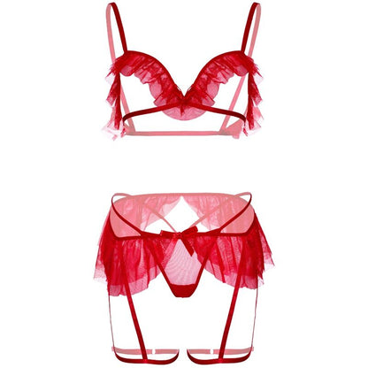 LEG AVENUE - ENSEMBLE DE SOUTIEN-GORGE TROIS PIÈCES, PERING ET SOUTIEN-GORGE