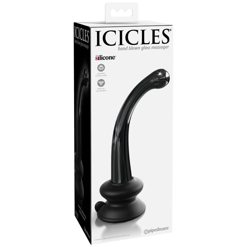 GLAÇONS - GODE EN VERRE N. 87 AVEC VENTOUSE