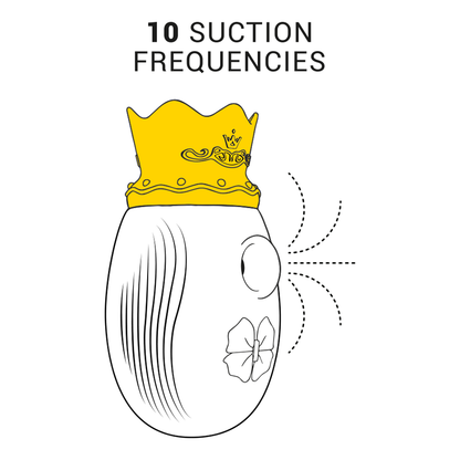INTENSE - STIMULATEUR DE CLIT 10 FRÉQUENCES DE LÉCHAGE ET D'ASPIRATION - ROUGE