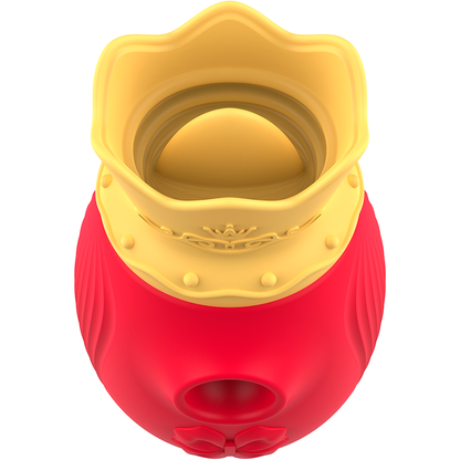 INTENSE - STIMULATEUR DE CLIT 10 FRÉQUENCES DE LÉCHAGE ET D'ASPIRATION - ROUGE