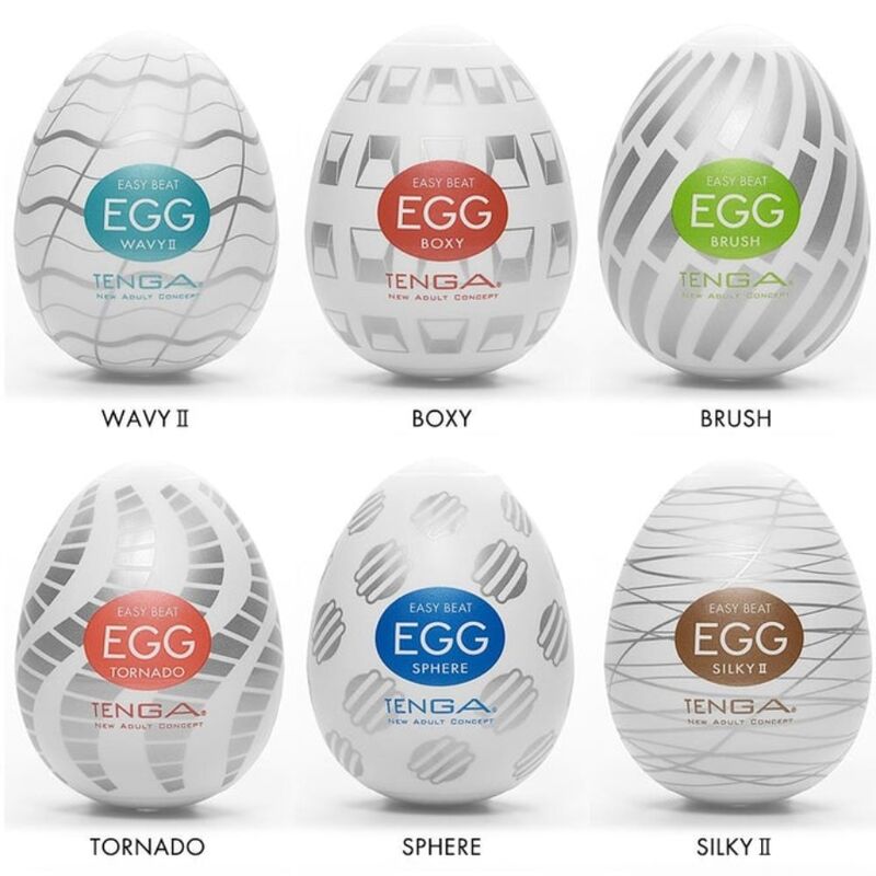 TENGA - OEUF MASTURBATEUR EASY BEAT PACK 6 UNITÉS
