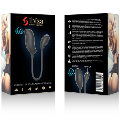 IBIZA - STIMULATEUR AVEC ASPIRATION ET VIBRATION MAGIQUES DU CLITORIS