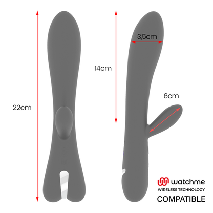 BRILLY GLAM - ERIK VIBRATOR WATCHME COMPATIBLE AVEC LA TECHNOLOGIE SANS FIL