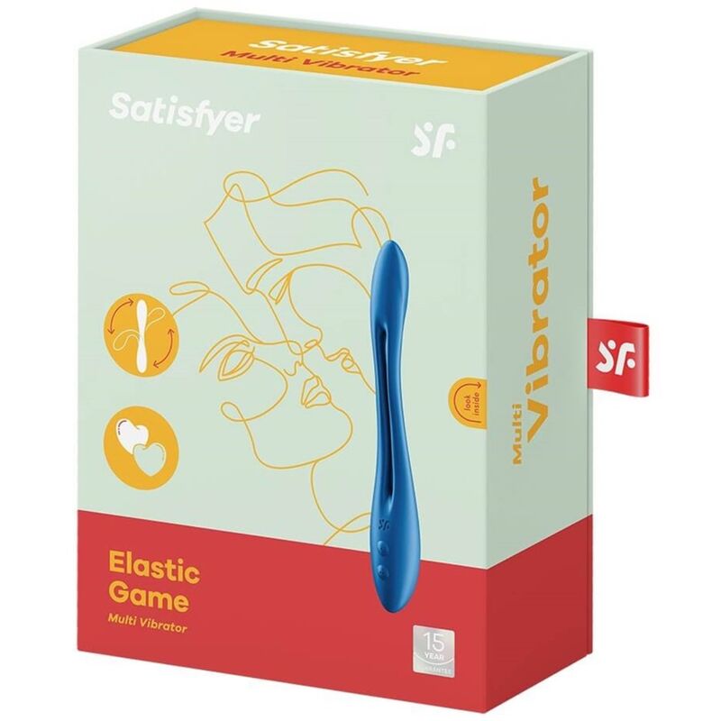SATISFYER - JEU ÉLASTIQUE MULTI VIBRATEUR BLEU