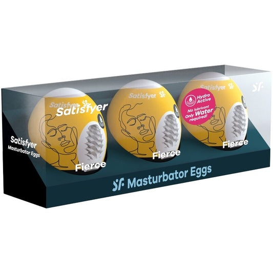 SATISFYER - 3 OEUFS DE MASTURBATEUR FÉROCES
