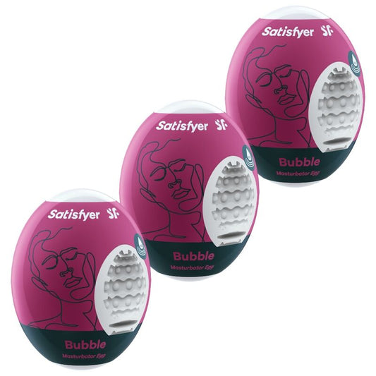 SATISFYER - 3 OEUFS MASTURBATEURS À BULLES