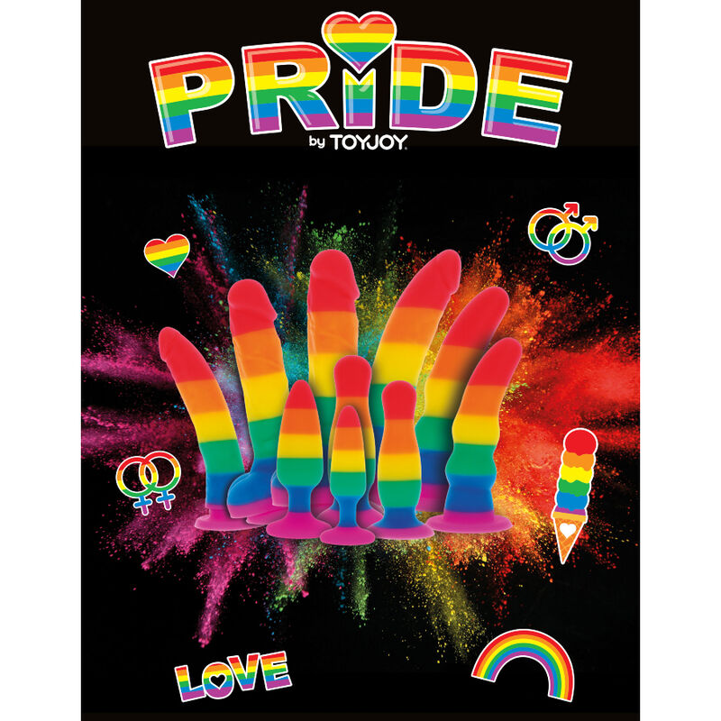 PRIDE - FICHE DRAPEAU LGBT HUNK 10,5 CM