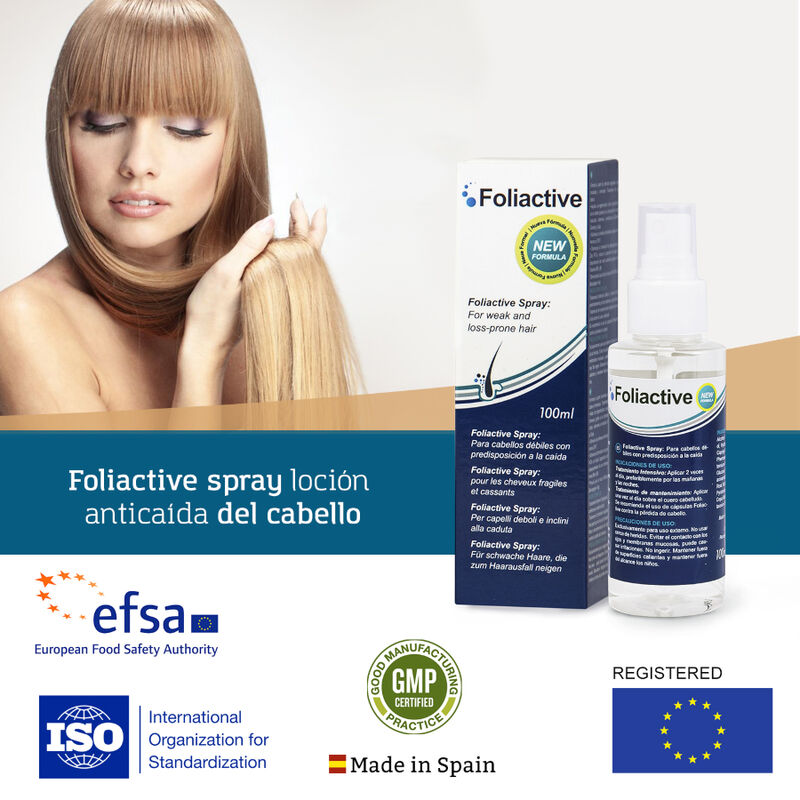 500 COSMÉTIQUES - SPRAY FOLIACTIF. SPRAY POUR PRÉVENIR LA CHUTE DES CHEVEUX ET STIMULER LA CROISSANCE