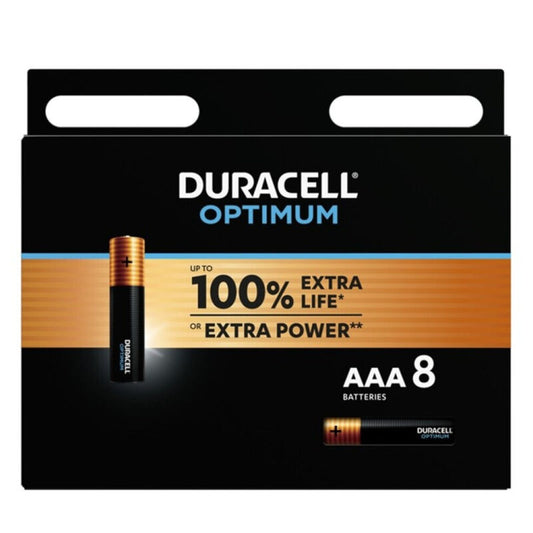 DURACELL - PILE ALCALINE OPTIMALE AAA LR03 8 UNITÉS
