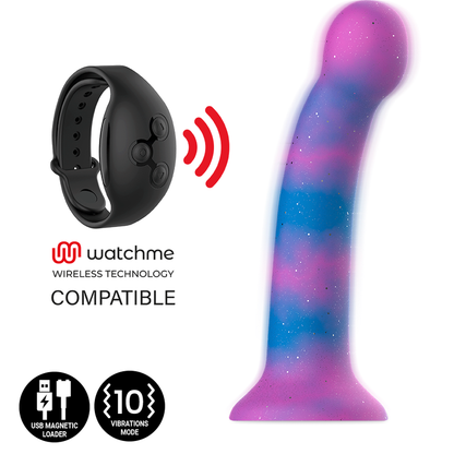 MYTHOLOGIE - DION GALACTIC DILDO S - VIBRATEUR WATCHME COMPATIBLE AVEC LA TECHNOLOGIE SANS FIL