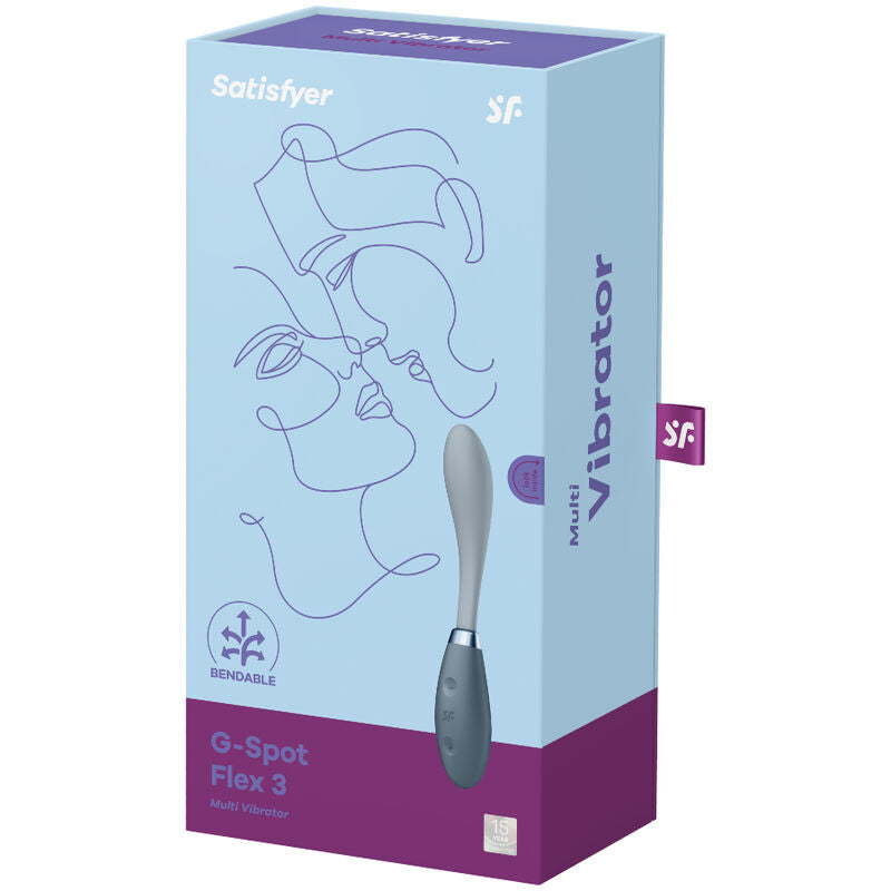 SATISFYER - MULTI VIBRATEUR G-SPOT FLEX 3 GRIS