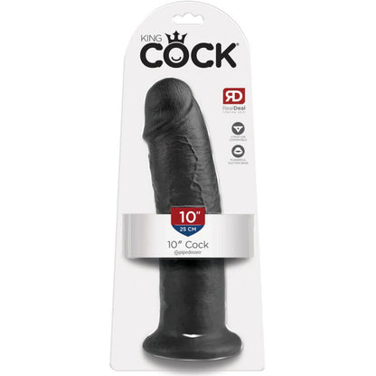 KING COCK - 10 GODES NOIR 25 CM
