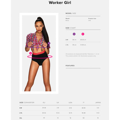 OBSESSIF - COSTUME D'OUVRIÈRE SEXY S/M