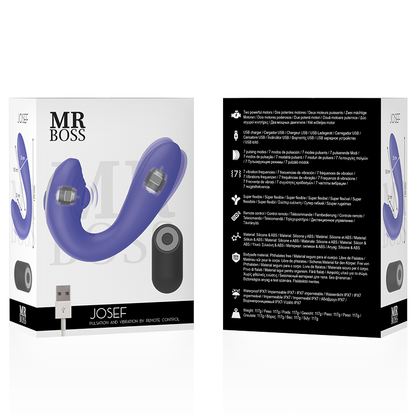 MR BOSS - TÉLÉCOMMANDE À PULSATION ET VIBRATION JOSEF POUR COUPLES