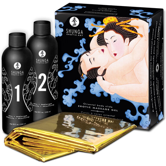 SHUNGA - GEL DE MASSAGE CORPS ÉROTIQUE ORIENTAL AUX FRUITS EXOTIQUES 
