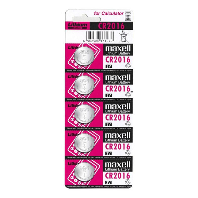 MAXELL - PILE AU LITHIUM CR2016 3V 5UDS