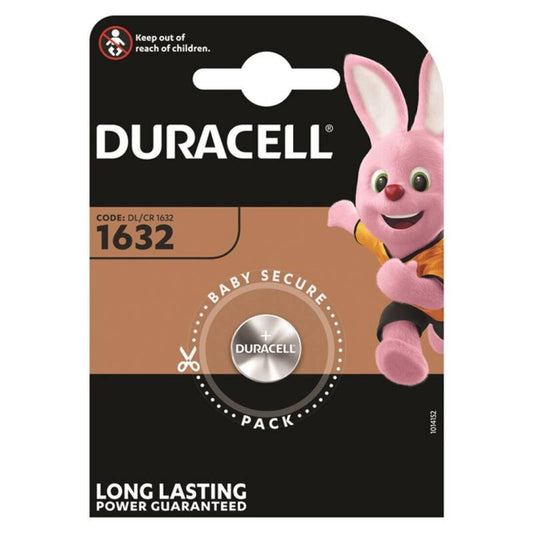 DURACELL - PILE BOUTON LITHIUM CR1632 3V 1 UNITÉ
