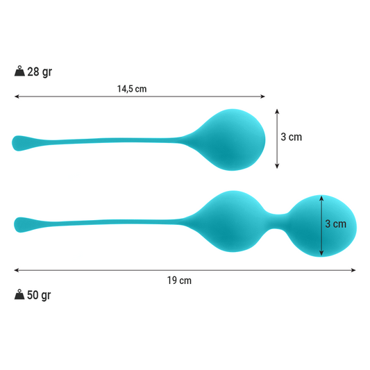 INTENSE - PACK DE BALLES KEGEL KENDALL BLEU